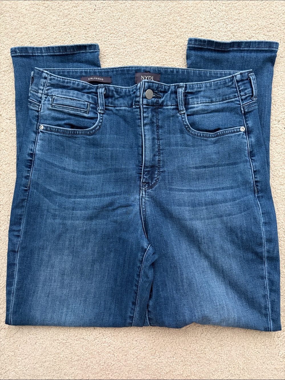 NYDJ girlfriend, cool embrace with liftxtuck technology Jeans in size 10.